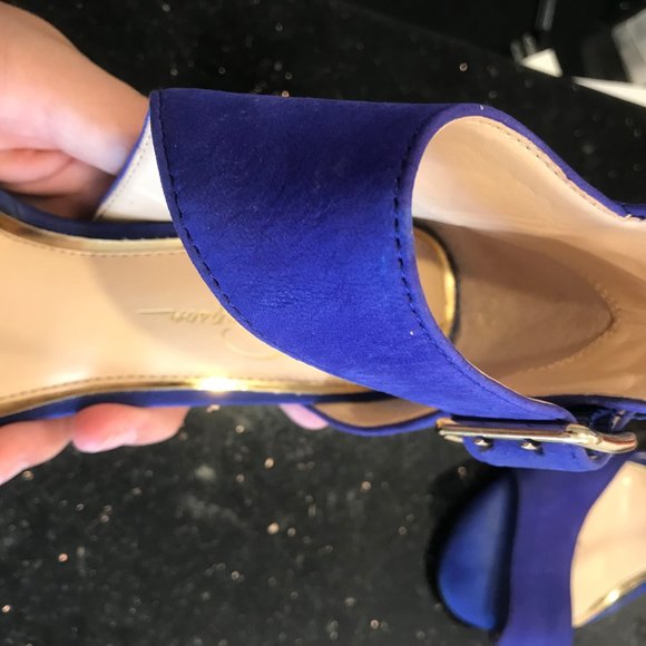 Cobalt Blue Jessica Simpson Heels - Picture 9 of 14
